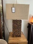 Crestview Collection Stacked Wood Table Lamp. Fixed Price $150.00.