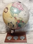 Vntg 1980 "light Up World" Glow Scan-globe A/s Weather Station W/ Pinpoint Focus. Fixed Price $129.99.