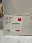Rab Lighting Led Edge Lit Exit Sign Aluminum 120-347V Emergency Battery Back Up. Fixed Price $35.99.