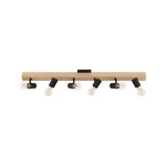 Eglo Kingswood 37.80 In. Wood/black Incandescent Track Lighting Kit 204198A. Fixed Price $69.88.