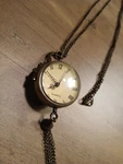 Victorian Trading Co Brass Pendant Necklace Watch Chloe's Crystal Ball 30" Chain. Fixed Price $49.99.
