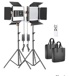 Neewer 2 Pack Led Panel With Wireless Remote 480 Photo Video Lighting. Fixed Price $115.00.
