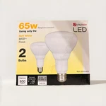 Utilitech Led 65W Replacement Using Only 9W Soft White BR30 Flood 2 Bulbs. Fixed Price $14.50.