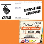 Juno Lighting Group T328-B Cream Round Back Cylinder Par Track Head Off White. Fixed Price $45.99.