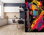 3D Watercolor Girl A1003 Wallpaper Murals Removable Self-adhesive Amy. Fixed Price $85.52.