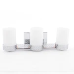 Kichler 45560CH Chrome Contessa Frosted Glass 3-LIGHT 18.5" W Bathroom Fixture. Fixed Price $123.49.