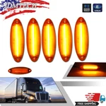 5 Pack Raised Amber Led Cab Roof Marker Lights For 2008-UP Freightliner Cascadia. Fixed Price $32.99.