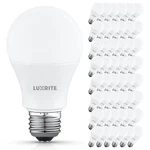 Luxrite A19 Led Light Bulb 8W=60W 3000K 800LM E26 Damp Rated Etl Listed 48-PACK. Fixed Price $82.49.