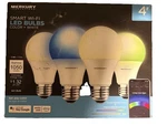 Merkury Smart Wi-fi Led Multicolor A21 Bulbs 4-PACK, 1050 Lm, Alexa/google. Fixed Price $45.59.