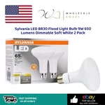 Sylvania Led BR30 Flood Light Bulb 9W 650 Lumens Dimmable Soft White 2 Pack. Fixed Price $17.99.