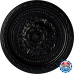 Ekena Millwork 11 1/2OD X 1P Palmetto Ceiling Medallion Jet. Fixed Price $106.09.