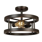 Hampton Bay Moreland 13 In. 2-LIGHT Oil-rubbed Bronze Semi-flush Mount. Fixed Price $53.93.