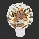 Roman Christmas Leaping Deer Framed Snow 7IN Plug Holiday Night Light. Fixed Price $24.99.
