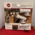Hoover Indoor Led Surface Mounted Spotlights 3 W/ Remote Motion Activated. Fixed Price $16.99.