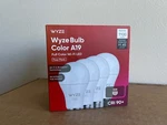 Wyze Bulb Color - WLPA19CV2 (4 Pack) 1100 Lumens 12 Watts E26 Cri+. Fixed Price $40.00.