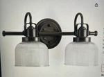Progress Lighting P2991-74 Archie 17 2-LIGHT Venetian Bronze Bath Vanity. Fixed Price $75.00.