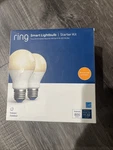 Ring Smart Led Light Bulb Starter Kit With Bridge A19 60W Equivalent 2-PK. Fixed Price $29.99.