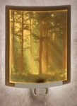 Colored "woodland Sunbeams" Porcelain Lithophane Night Light - Last 1. Fixed Price $39.99.