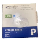 Pack Of 6 Progress Lighting P700005-028-30 Led Puck Light, White Hide-a-lite. Fixed Price $41.39.