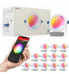 Jullison 12-PACK 6 Led Smart Slim Recessed Pot Light, Wifi App& Voice Control. Fixed Price $110.00.