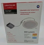 Lightolier 6" Led Flat Downlight 900 Lumens Adjustable Color Temp FD6R4CCT New. Fixed Price $16.99.