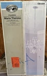 Hampton Bay Maria Theresa Chandelier Chrome Finish Clear Acrylic. Fixed Price $46.95.