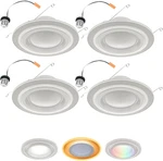 Smart Wi-fi Dimmable Led Recessed Lights 4-PACK With Motion Detection. Fixed Price $313.99.