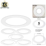 5 Pack Gloss White Goof Trim Rings For 6" Recessed Can Lighting - Elegant Sol.... Fixed Price $21.53.
