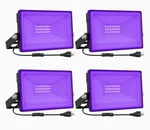 Onforu 4 Pack 5 Inch 20W Led Blacklight Flood With Switch And Plug. Fixed Price $32.00.