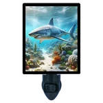 Decorative Photo Night Light, Hunt, Sharks, Fish. Fixed Price $26.99.