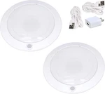 Good Earth Lighting Rechargeable Led Tap Lights (2-PACK) 7-INCH White Round New. Fixed Price $29.99.
