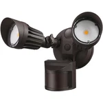 Dual-head Motion-activated Led Outdoor Security Light With Photocell, Bronze. Fixed Price $87.99.