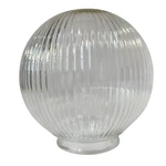 Vintage Glass Globe Light Shade Holophane Clear Ribbed Mid Century Modern Retro. Fixed Price $39.88.