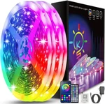 Keepsmile 50FT Led Strip Lights Bluetooth App Control With Remote Music Sync Col. Fixed Price $14.90.