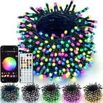 Yiqu Smart Color Changing Christmas Lights, 66 Ft 200 Led Rgb String W.... Fixed Price $40.17.