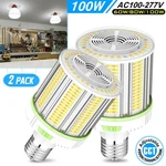 2 Pack 4500K/5000K/5700K 100W/80W/60W Led Corn Bulb Outdoor Street Lights. Fixed Price $77.94.