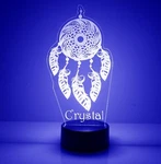Dream Catcher Night Light Personalized Free, Led, Lamp, Table. Fixed Price $39.99.