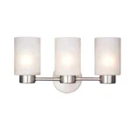 Westinghouse Sylvestre 3-LIGHT Brushed Nickel Wall Fixture. Fixed Price $27.99.