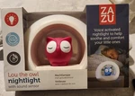 Zazu Lou Owl 20CM Voice Activated Night Light/soother For 0M+ Baby/infant Pink. Fixed Price $29.99.