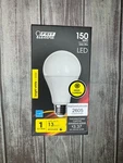 Feit Electric Led Bulb 150W Eq 3000K Bright White A21 Dimmable 2605 Lumens. Fixed Price $14.85.