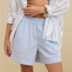 Aerie Good Day Shorts Light Blue Striped Women's Boxer Size Small New. Fixed Price $21.00.