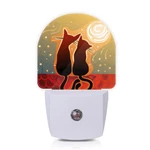 Cat Couple Moonlight Night Lights Plug Into Wall For Girls Boys Room.... Fixed Price $18.65.