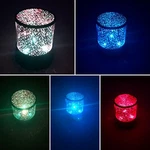 Starry Sky Galaxy Led Projector Color White Stars New Streamline Night Light. Fixed Price $5.93.