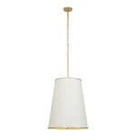 Varaluz Coco Light Foyer Pendant, Matte White/french Gold - 364F09MWFG. Fixed Price $799.20.