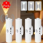 4-PACK Motion Sensor Led Night Light Rechargeable Magnetic Wall Lamp 3 Colors. Fixed Price $15.99.