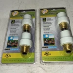New Automatic "dusk 'til Dawn" Light Control Sensors 2 Pack Outdoor/indoor. Fixed Price $19.00.