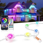 Permanent Outdoor Lights For HOUSE,100FT Rgb+ic Smart Decor,diy Scene.... Fixed Price $50.94.