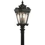Kichler Tournai 30" 4 Outdoor Post Light, Textured Black - 9559BKT. Fixed Price $809.99.