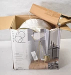 Project 62 Ellis Tripod Floor Lamp Brass Legs White Shade Cover 60" Tall. Fixed Price $49.99.