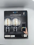 Geeni Lux G25 Wi-fi Smart Edison Bulb (2-PACK) White. Fixed Price $35.00.